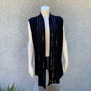 Forever Fashion Sequin Black Cardigan Sweater